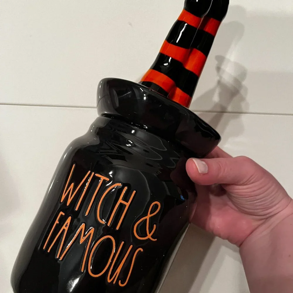 Halloween Rae Dunn Witch Canister‎ New Holiday Decor Cookie Jar (hol/x/new)